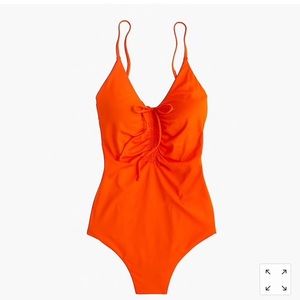 J.Crew Playa Laguna ruched one-piece suit Small